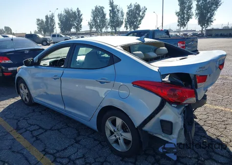 2013 Hyundai Elantra Gls from USA, damaged, VIN KMHDH4AE7DU581647